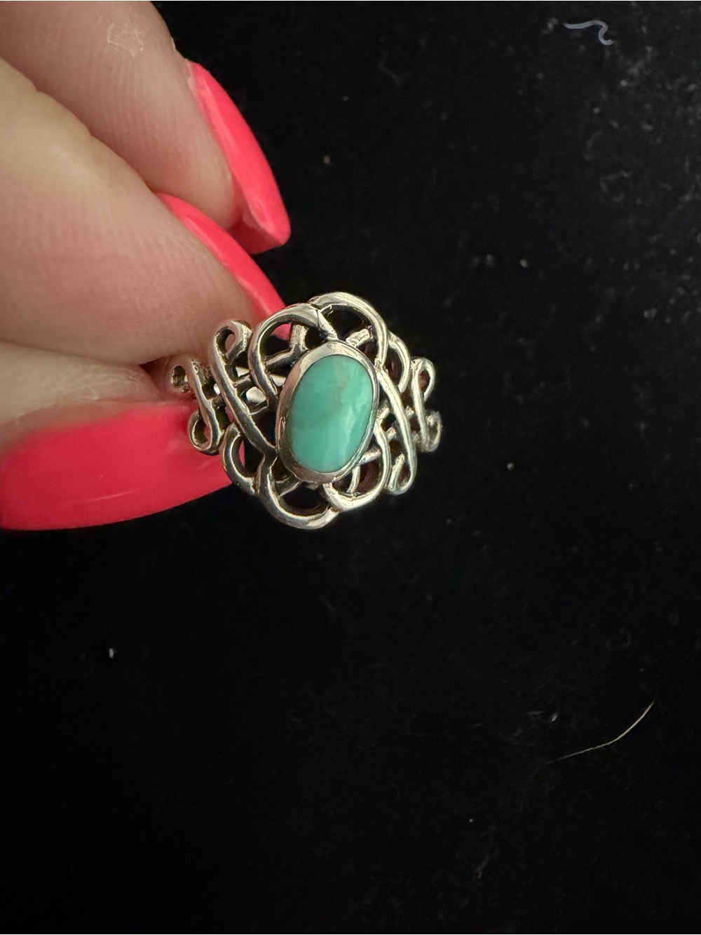 925 STERLING Silver Turquoise Ring